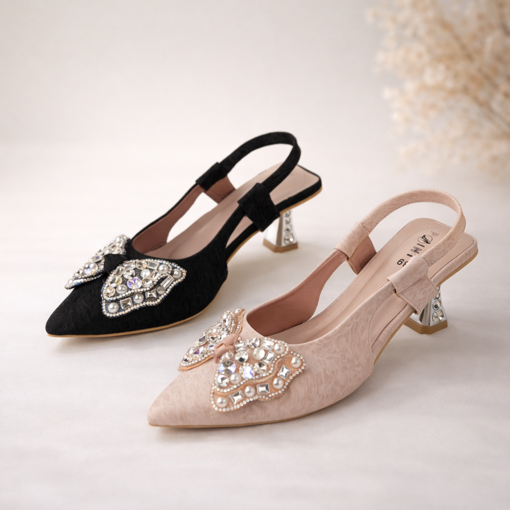 Mavonn Butterfly Crown Heel 👠✨