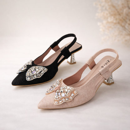 Mavonn Butterfly Crown Heel 👠✨