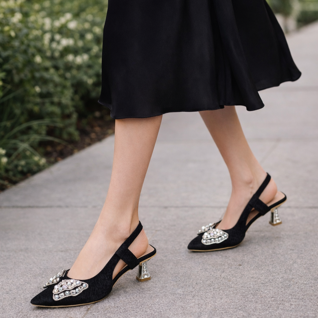 Mavonn Butterfly Crown Heel 👠✨