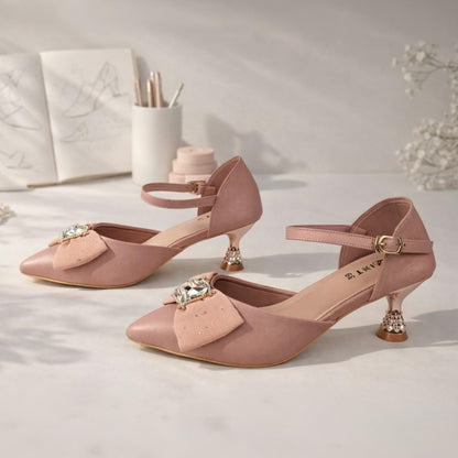 Mavonn Blush Bow Heel 🌸