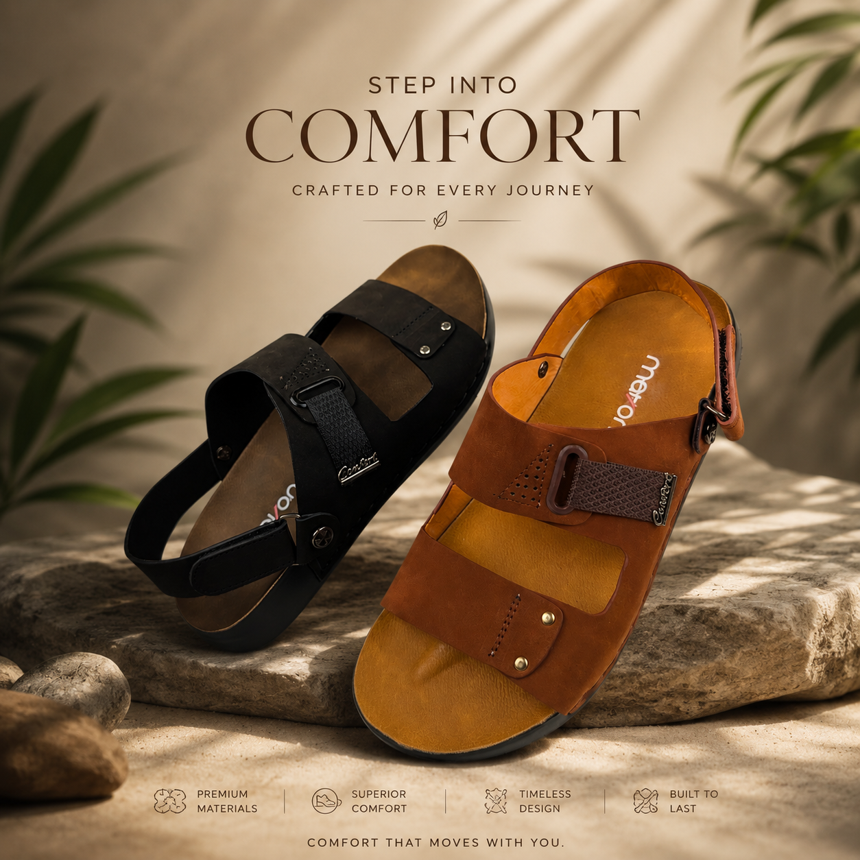 👞 Mavonn Drift Sandal Strap Edition — OG Leather