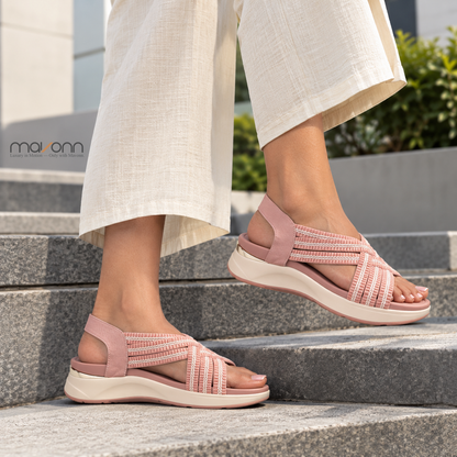 👡 Mavonn Stretch Crossline Wedge