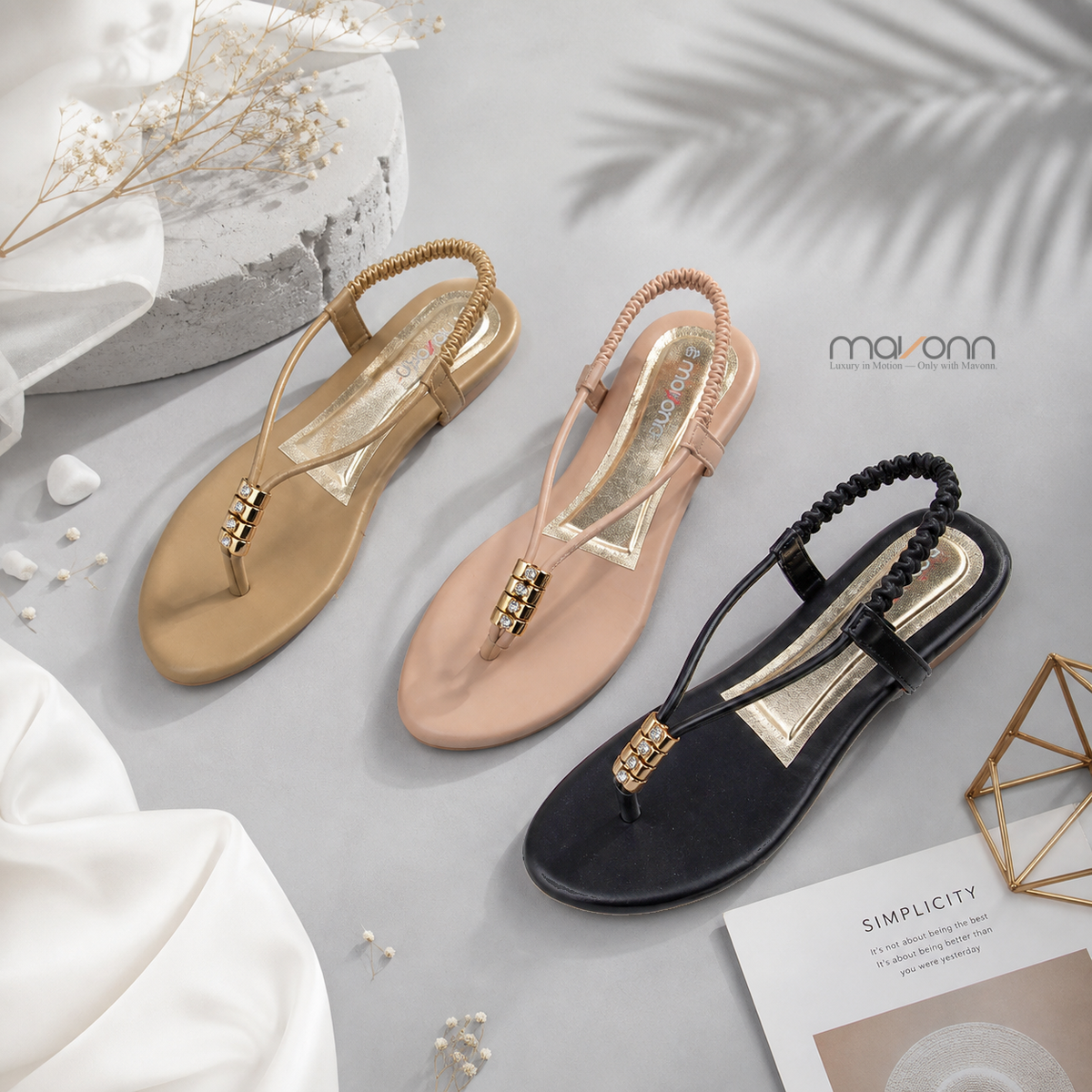 👡 Mavonn Signature Grace Flat Sandal