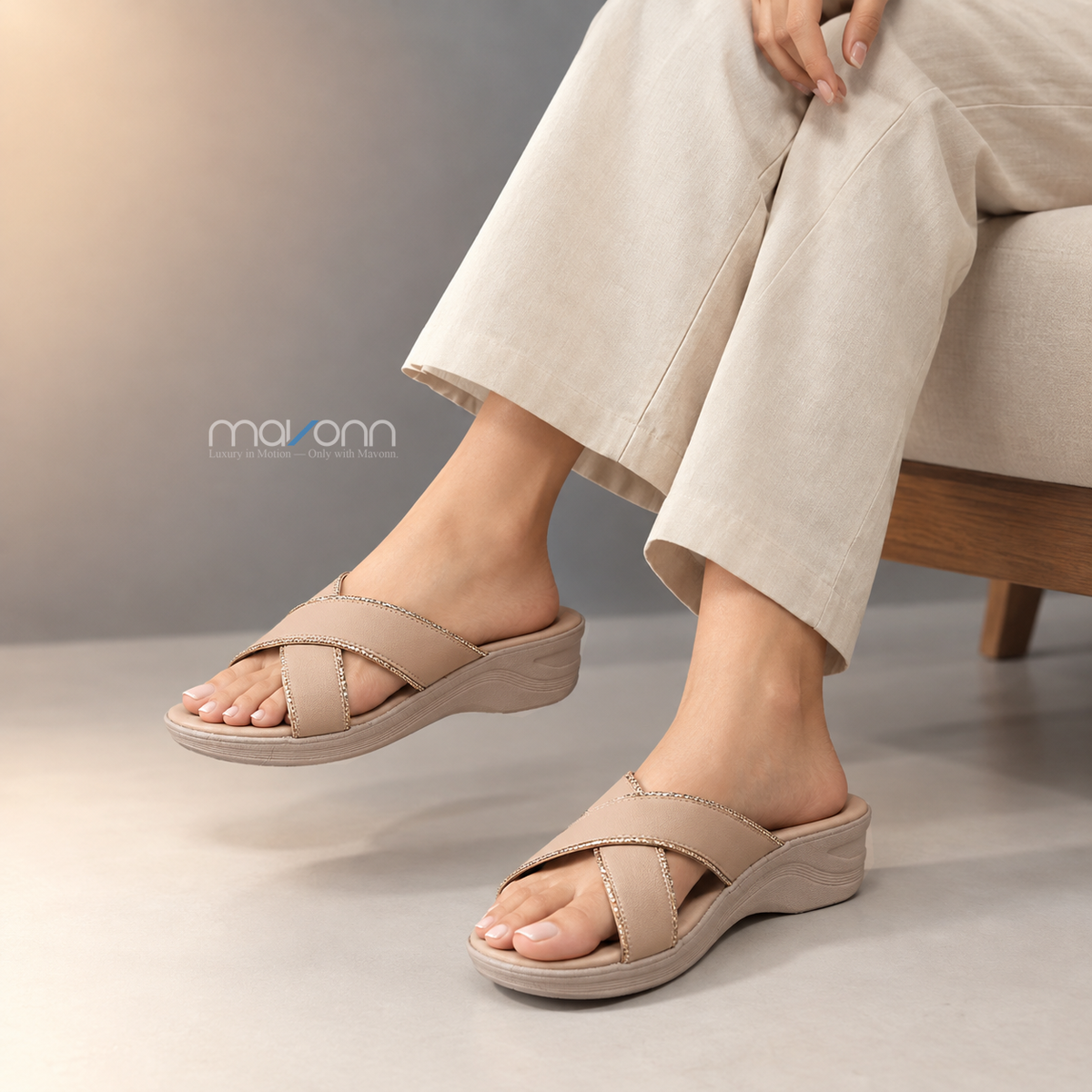 🌸 Mavonn Soft Grace Wedge Sandal