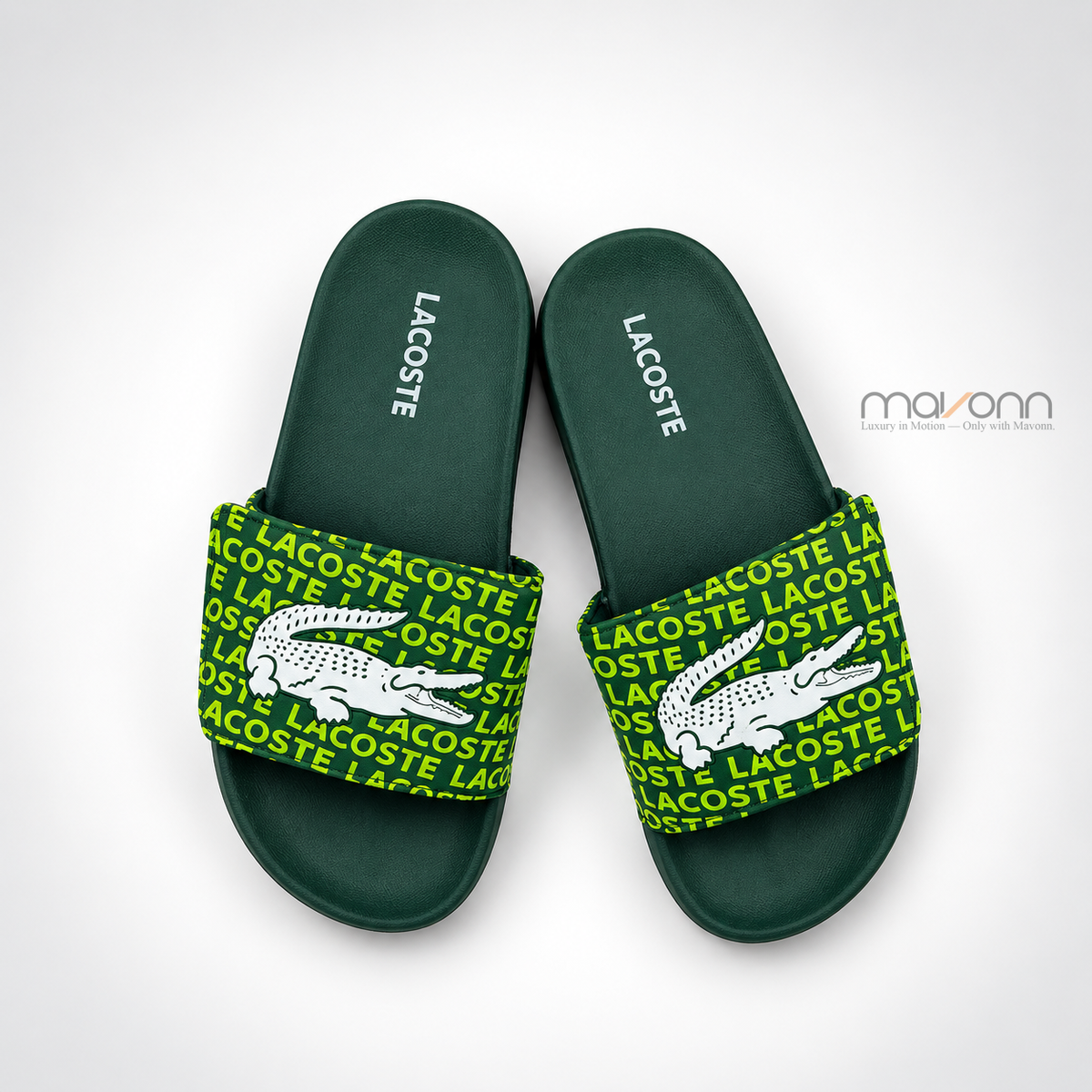 🐊 Mavonn Imported Slides — Lacoste Edition