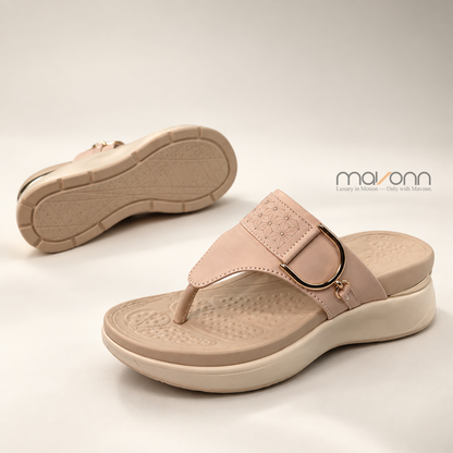 👡 Mavonn Royal Buckle Wedge