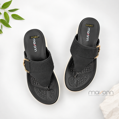 👡 Mavonn Royal Buckle Wedge