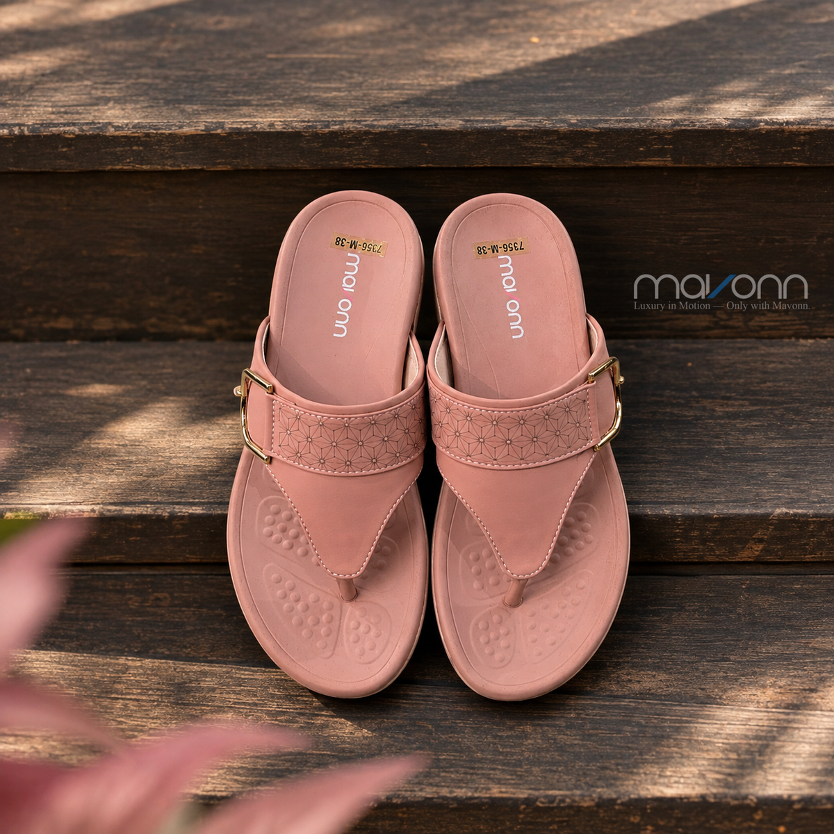 👡 Mavonn Royal Buckle Wedge