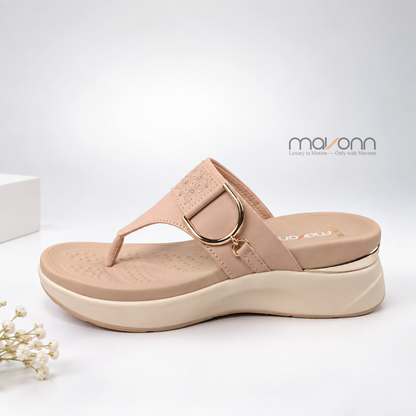 👡 Mavonn Royal Buckle Wedge