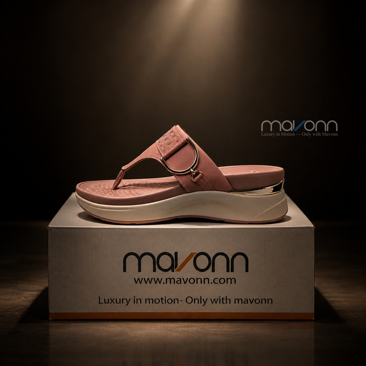 👡 Mavonn Royal Buckle Wedge