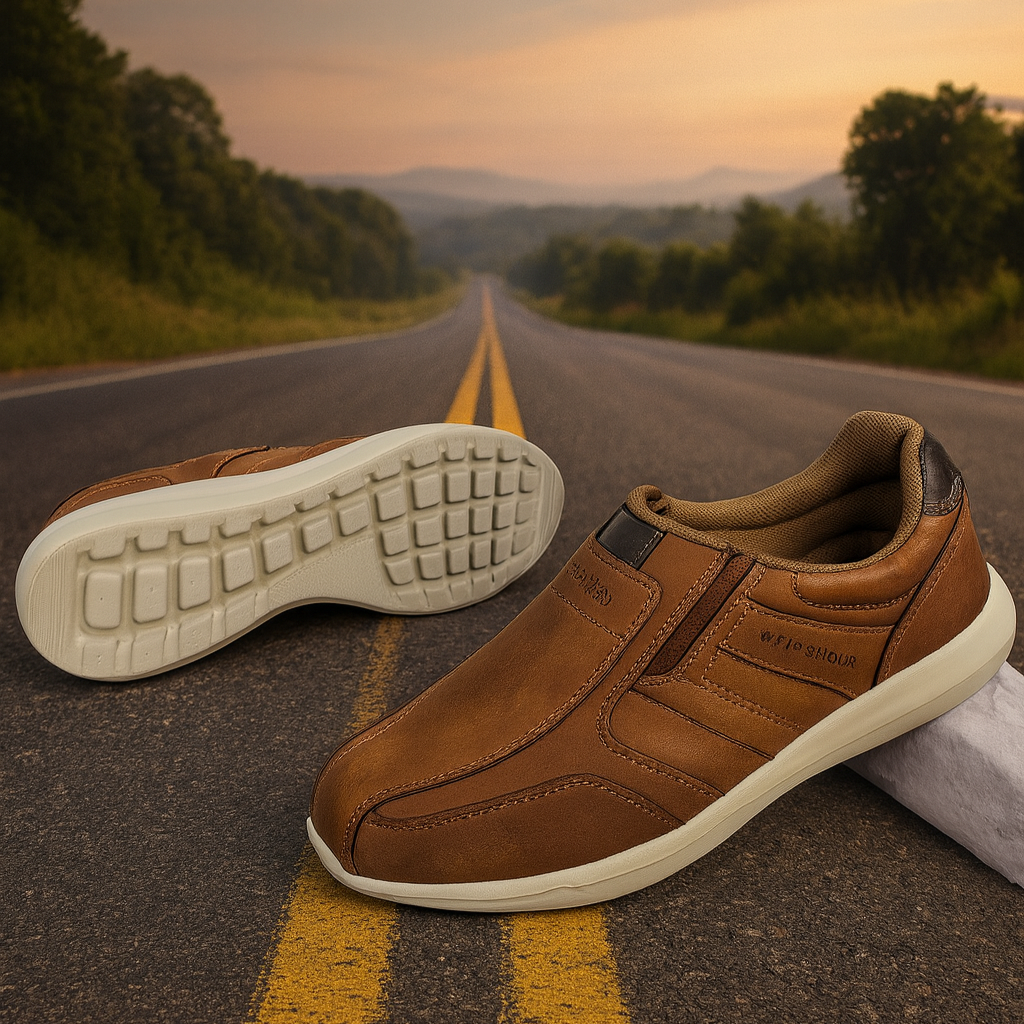 Men’s Premium Brown Slip-On Shoes
