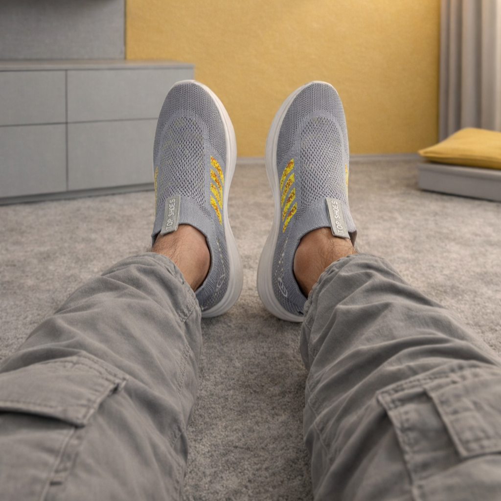 MeshKnit Runner Sneaker — Pattern Edition