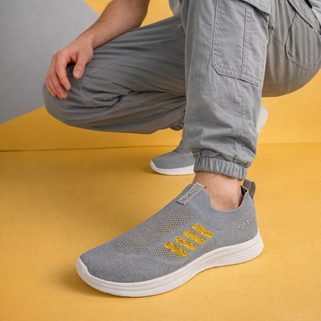 MeshKnit Runner Sneaker — Pattern Edition