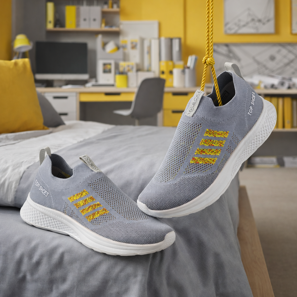 MeshKnit Runner Sneaker — Pattern Edition