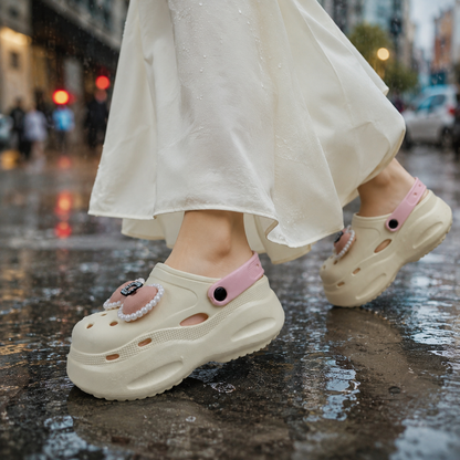 👡 Mavonn CloudStep Platform Clog Bow Edition