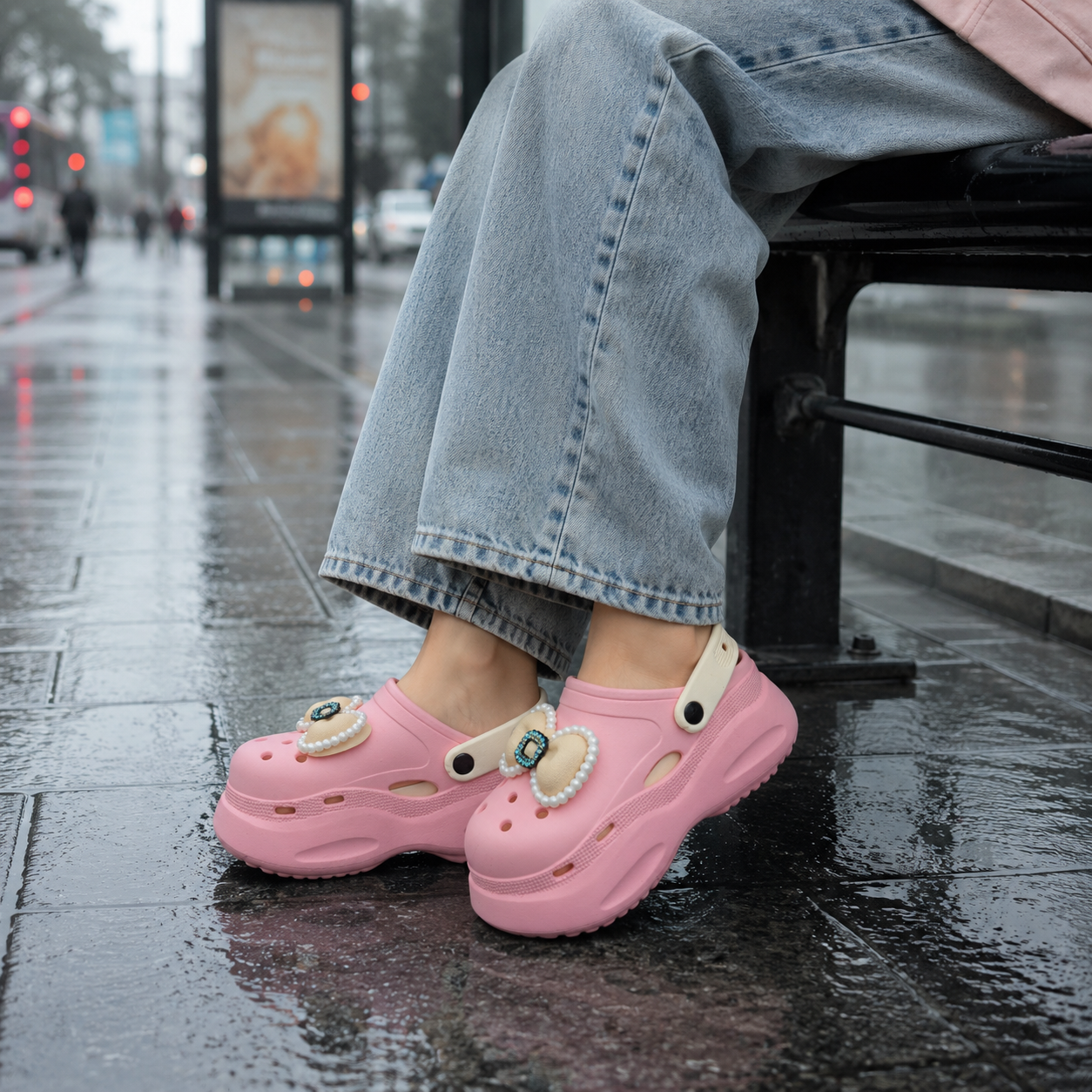 👡 Mavonn CloudStep Platform Clog Bow Edition