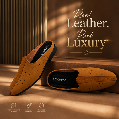 Mavonn Elite Leather Formal Mule 👞