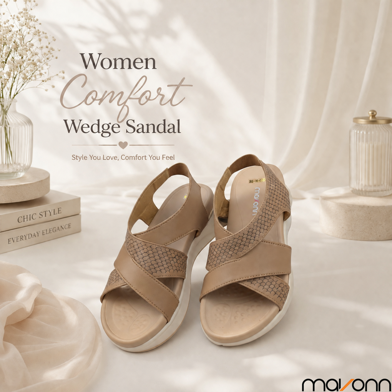 👡 Mavonn Women Comfort Wedge Sandal ✨