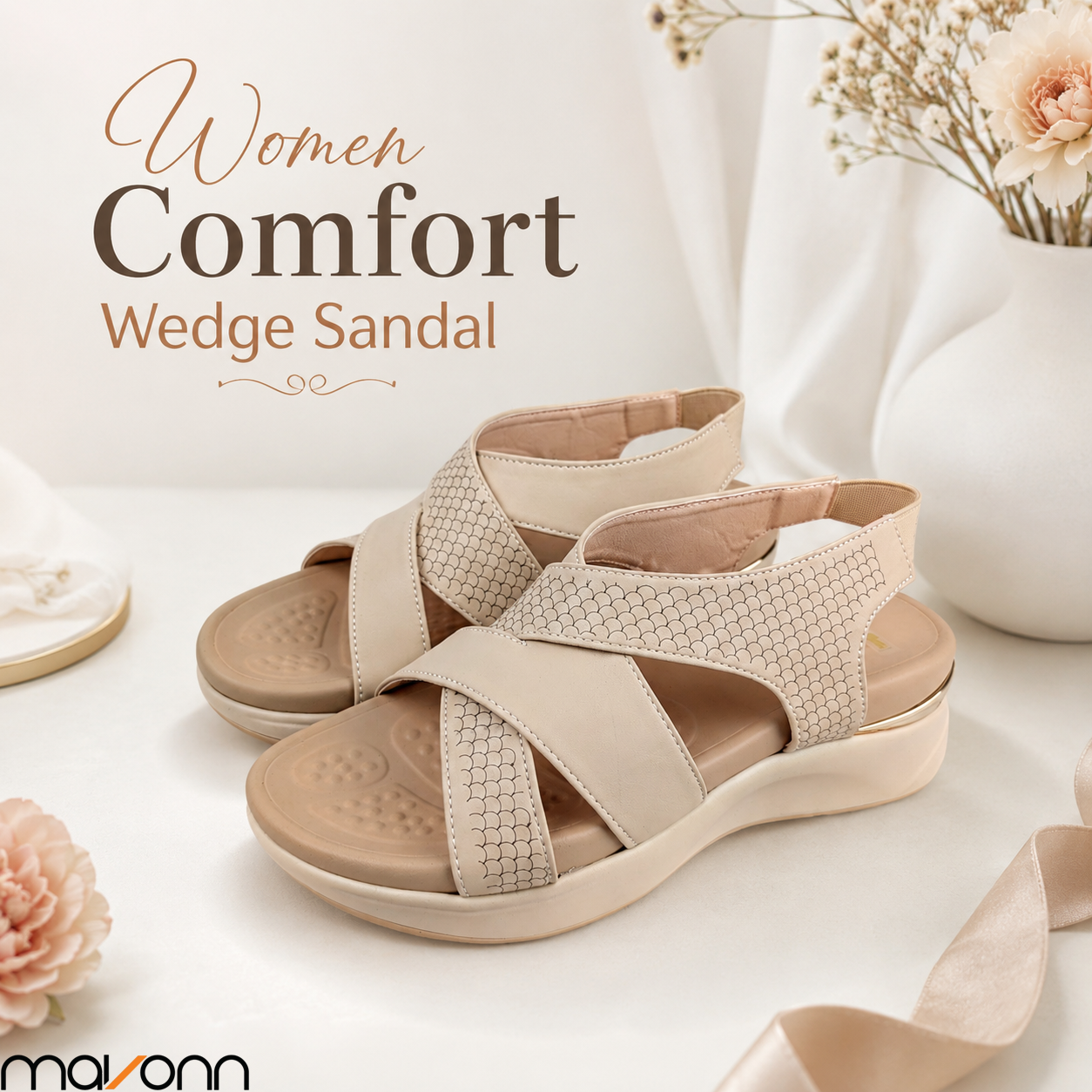 👡 Mavonn Women Comfort Wedge Sandal ✨