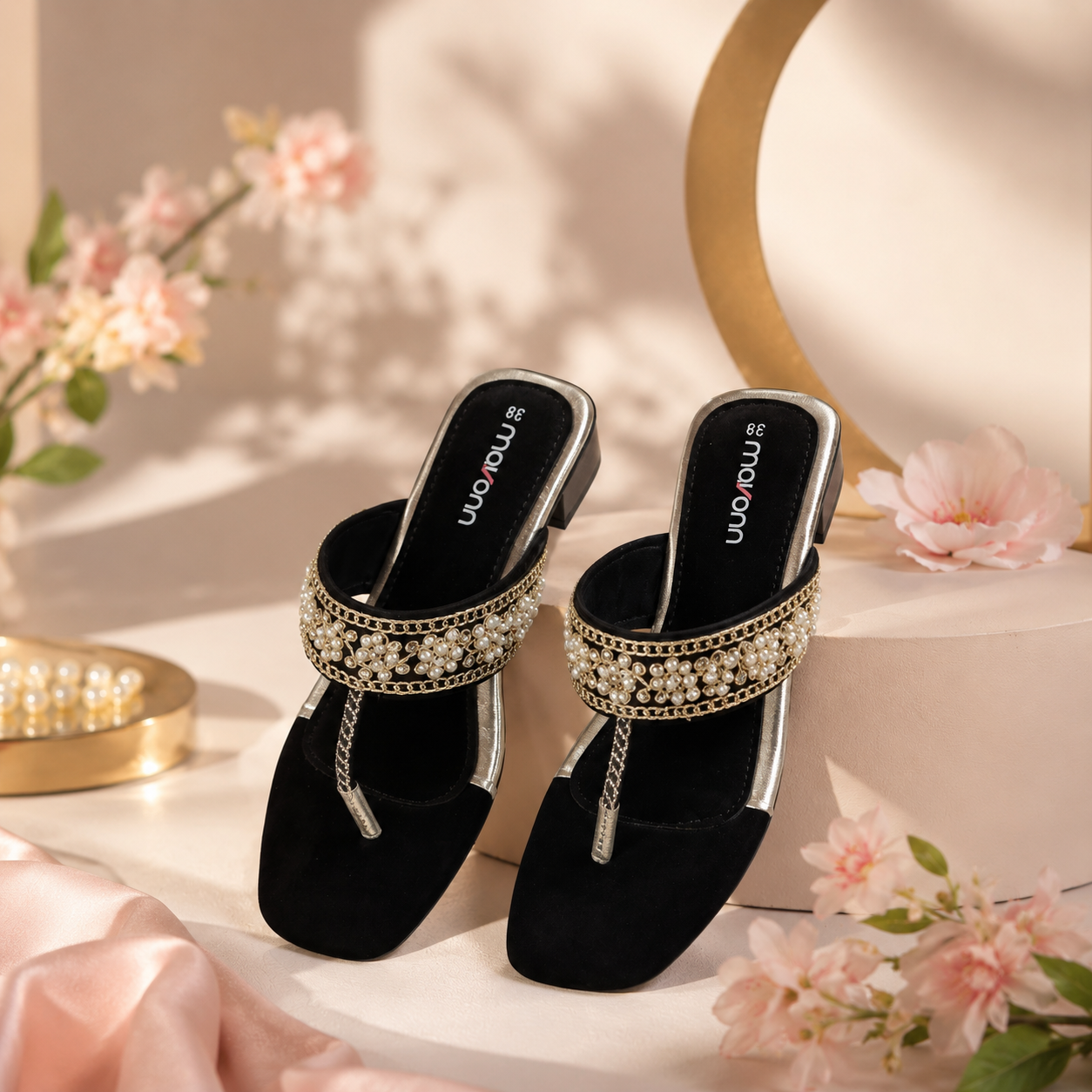 👡 Mavonn Pearl Royale Flats ✨