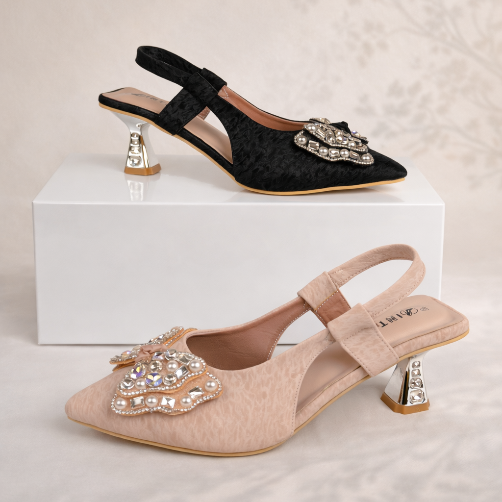 Mavonn Butterfly Crown Heel 👠✨