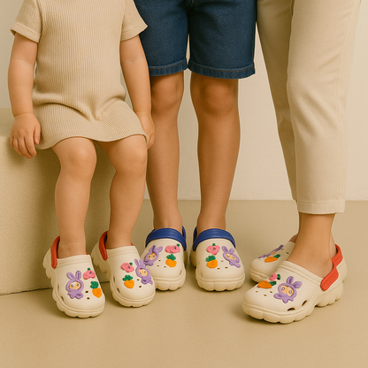 Kids Bunny Garden Clogs