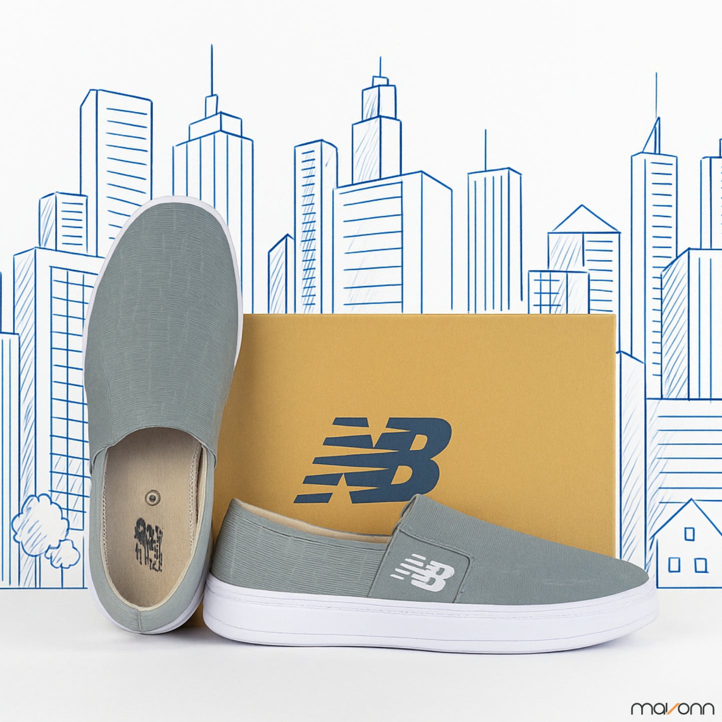 NB Plain Fabric Slip-On