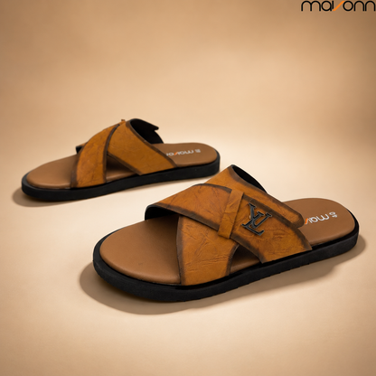 👞 Mavonn Heritage Cross Slide – OG Leather ✨
