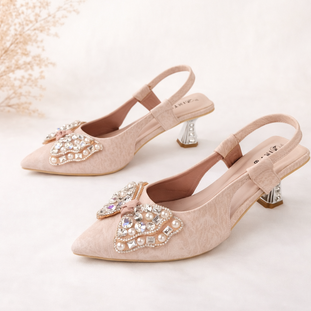 Mavonn Butterfly Crown Heel 👠✨