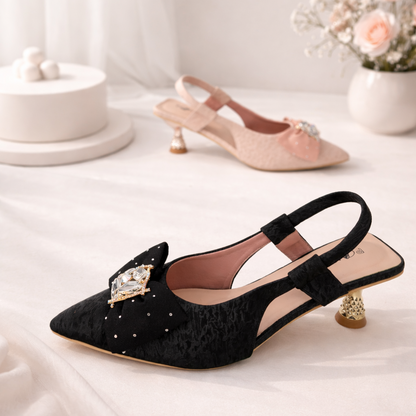 Mavonn Velvet Bow Heel 👠✨