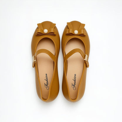 Women’s Pearl Bow Flats