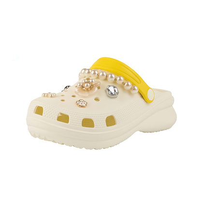Women Pearl Charm Crocs
