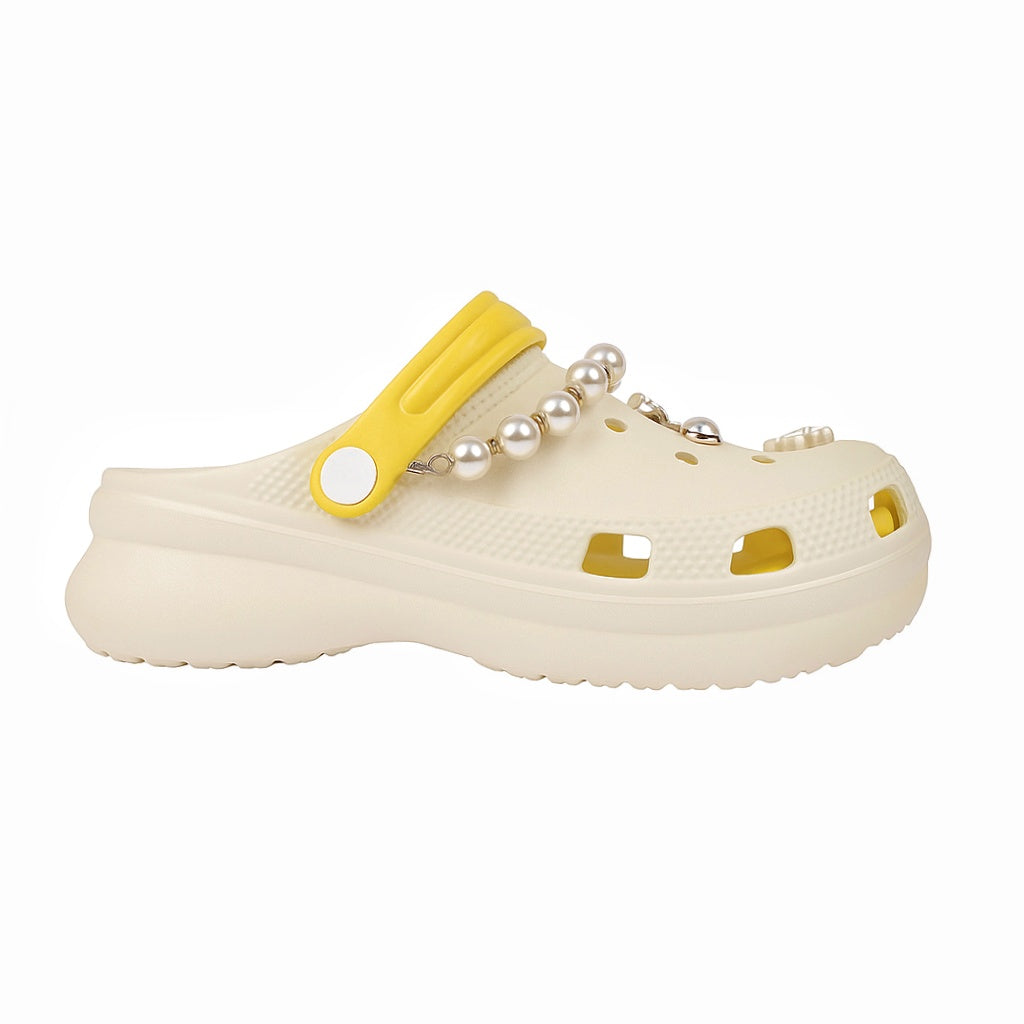 Women Pearl Charm Crocs