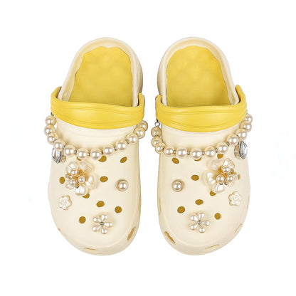 Women Pearl Charm Crocs
