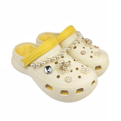Women Pearl Charm Crocs