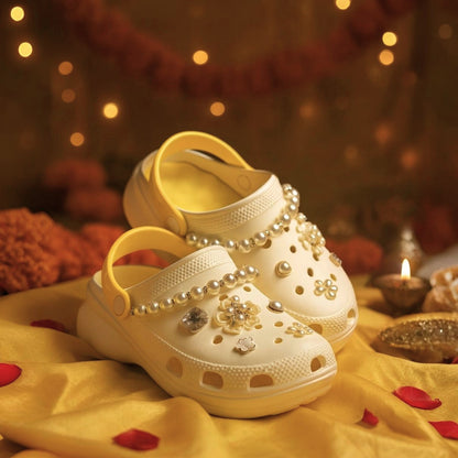 Women Pearl Charm Crocs